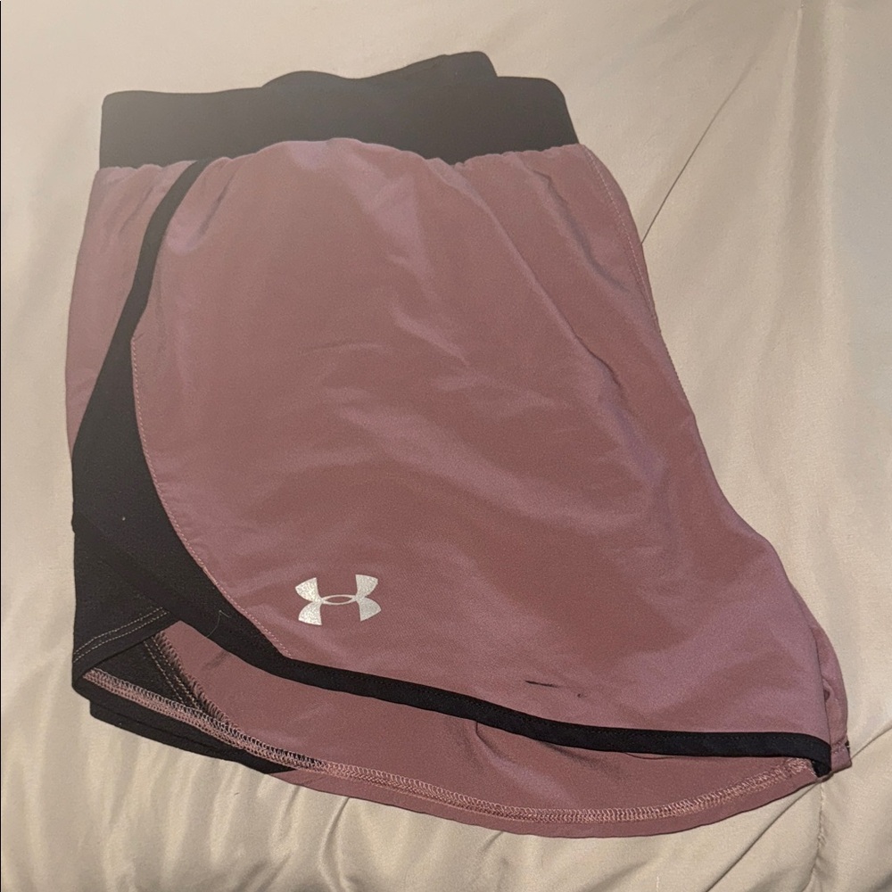 Under Armour Women's Athletic Shorts in Pink and Black